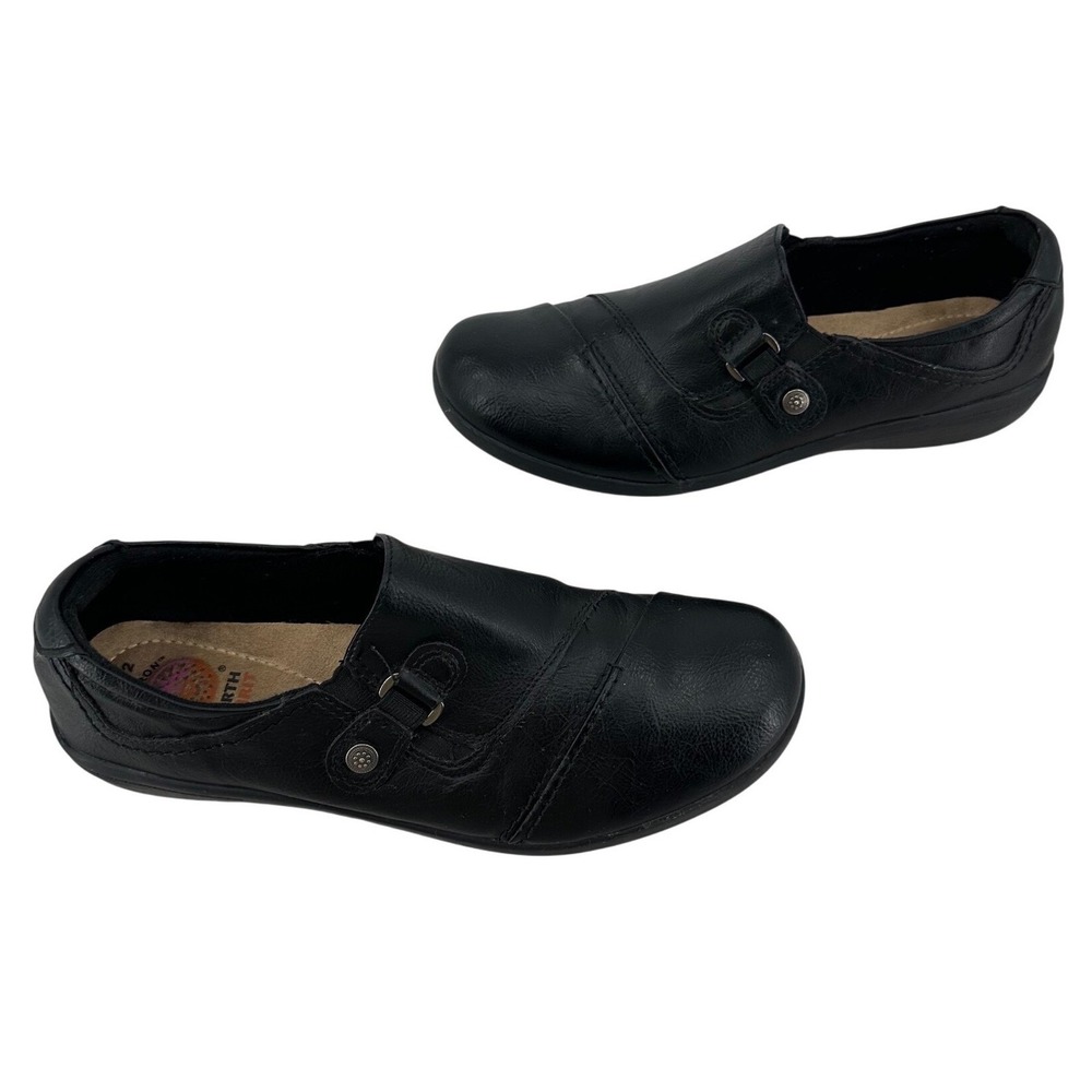 Earth Spirit Gelron Black Slip On Loafers Shoes Womens 9.5 WMES48ER009 boho